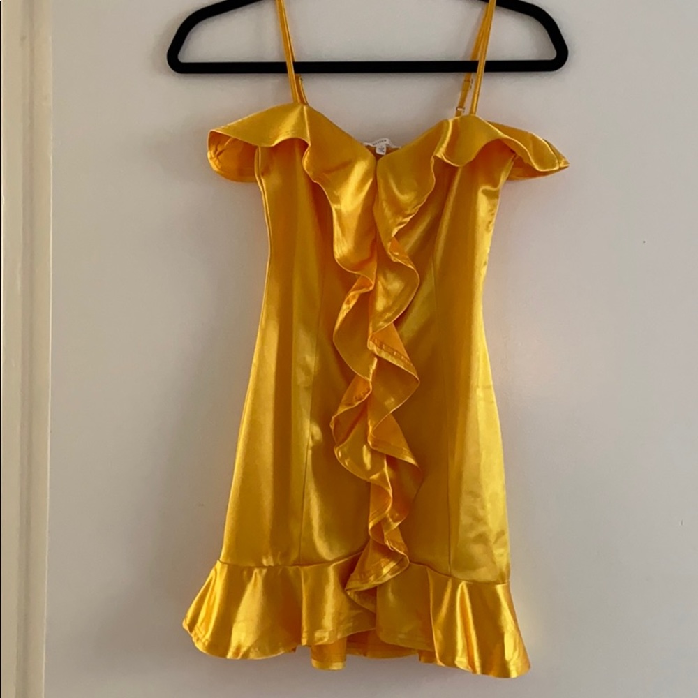 Gold Mini Tank Dress